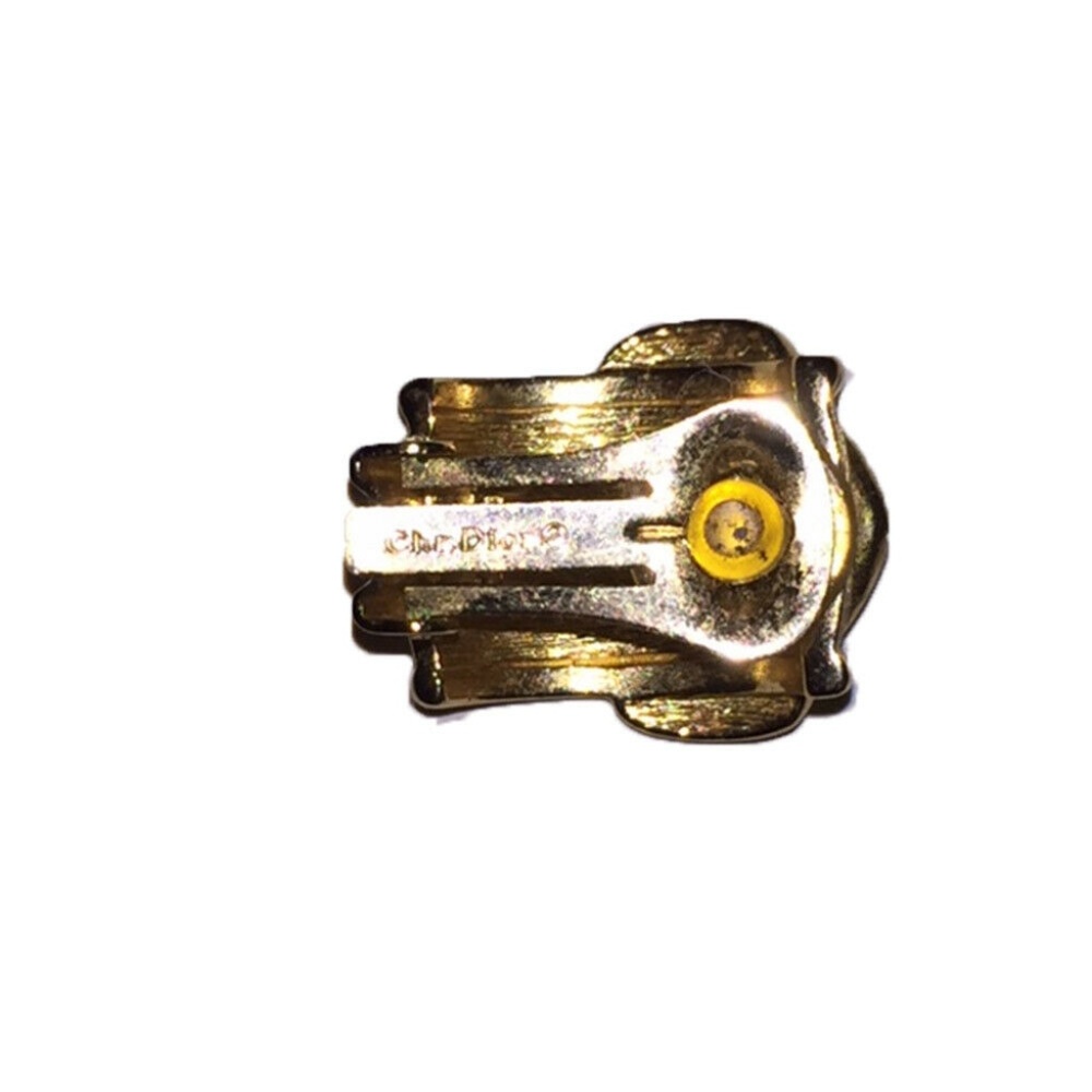 Christian Dior Buckle Clip On Earrings - Picture 6 of 6